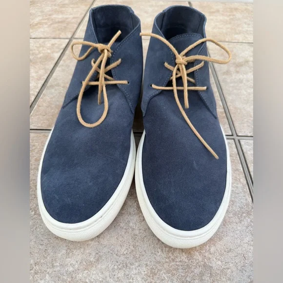 Sid Mashburn Men's Navy Suede Chukka Boots